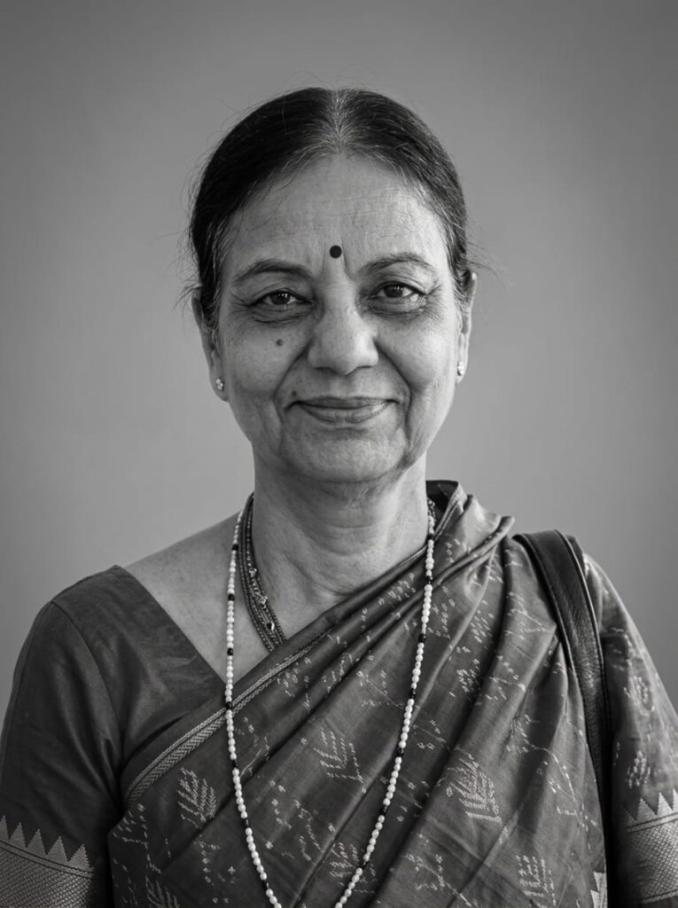 Portrait of Dr. Pratibha Narang, Professor and head of Microbiology and former Dean MGIMS and Secretary Kasturba health Society Sevagram