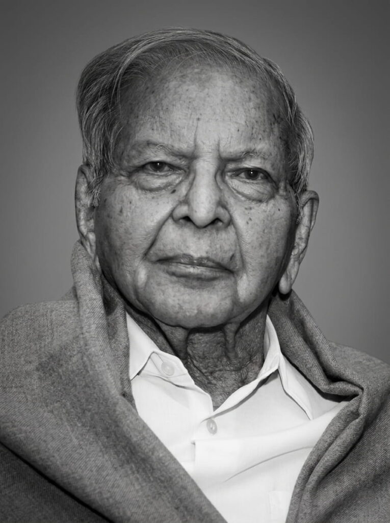 Portrait of Dr. S.K. Chatterjee who served as professor and head of Community Medicine at MGIMS Sevagram in the 1980s.