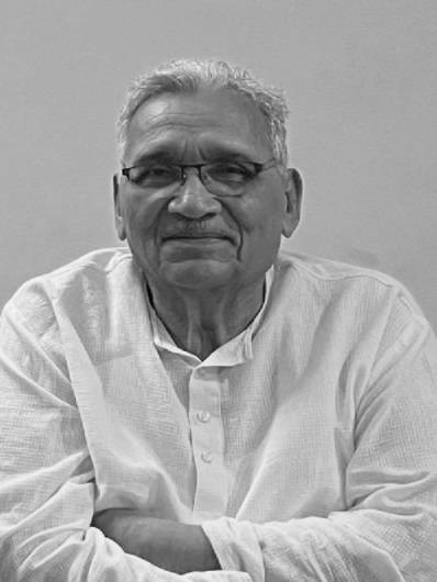 Portrait of Dr. Karunakar Trivedi. Professor and head, Department of Surgery. Medical Superintendent. MGIMS Sevagram